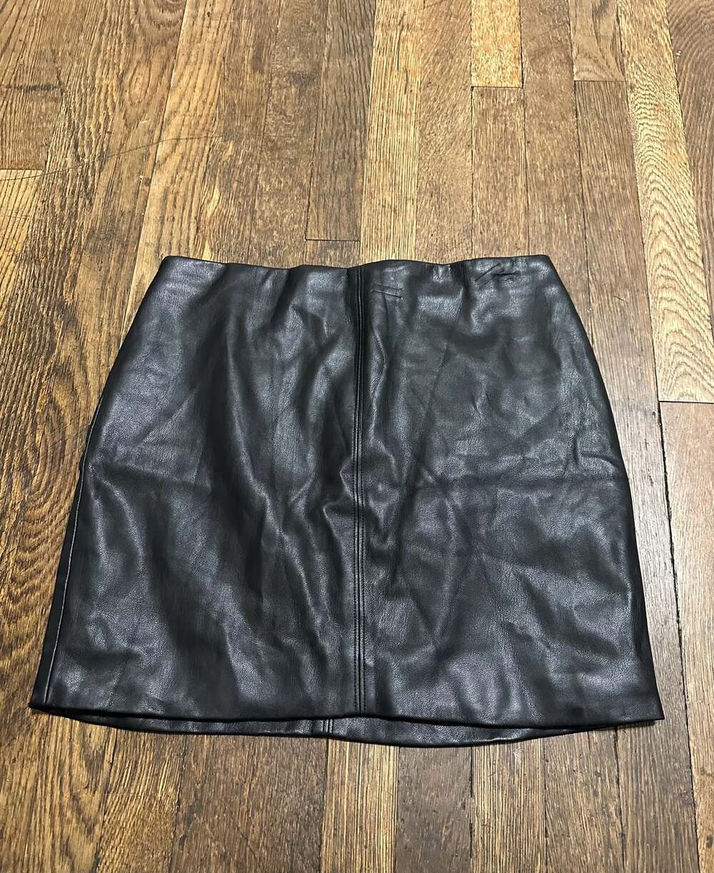 Hollister California Black Faux Leather Mini Skirt Size S